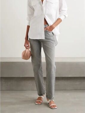Goldsign Straight Leg Jeans in Gray Like New